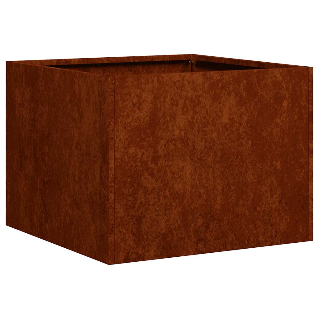vidaXL Planter Rusty 40x40x30 cm Weathering Steel - Brown