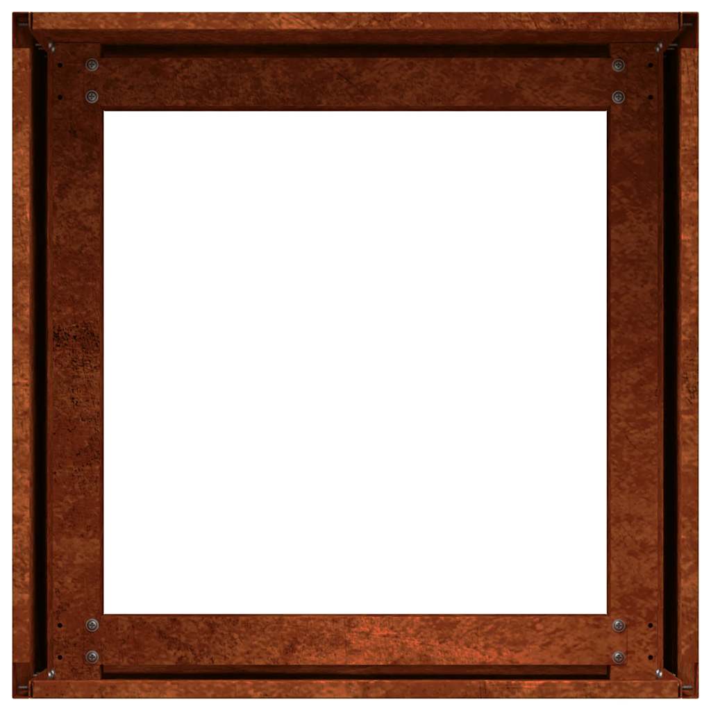 vidaXL Planter Rusty 40x40x30 cm Weathering Steel - Brown