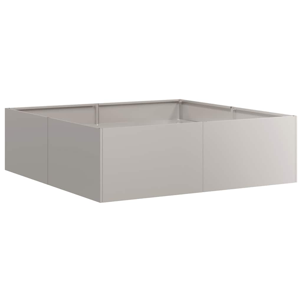 vidaXL Planter Rusty 100x100x30 cm Weathering Steel - Brown