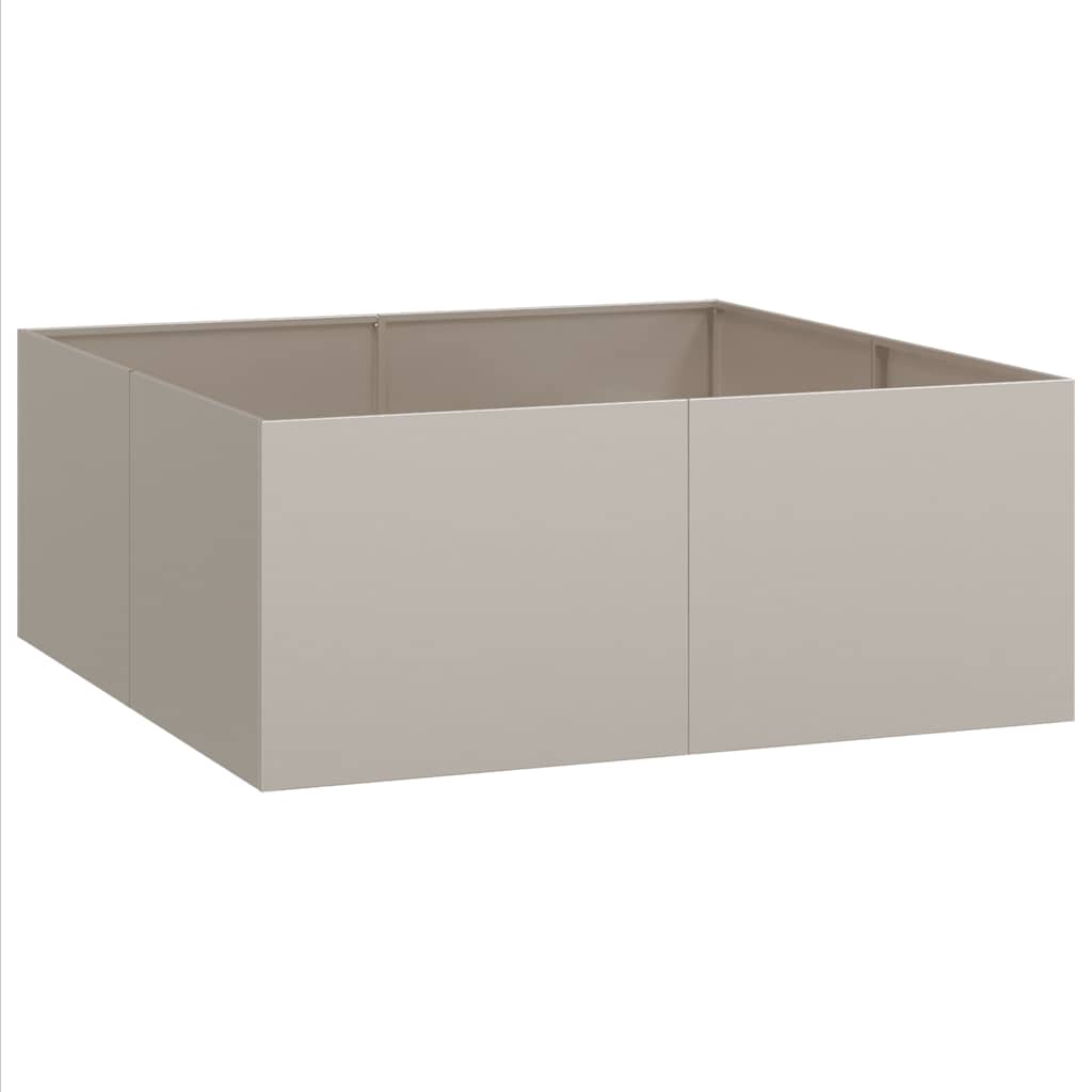 vidaXL Planter Rusty 100x100x40 cm Weathering Steel - Brown
