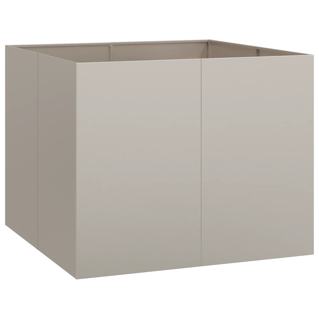 vidaXL Planter Rusty 100x100x80 cm Weathering Steel - Brown