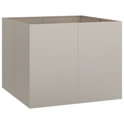 vidaXL Planter Rusty 100x100x80 cm Weathering Steel - Brown