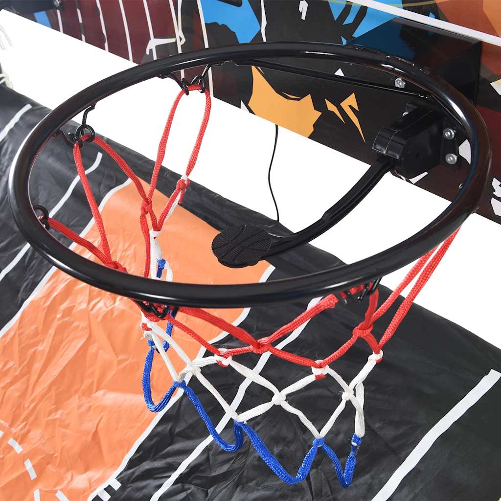vidaXL Basketball Arcade Machine with 4 Balls for 2 Players - Black