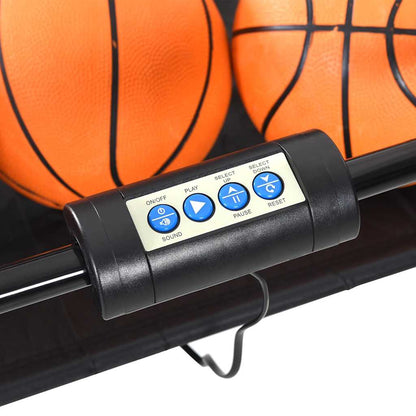 vidaXL Basketball Arcade Machine with 4 Balls for 2 Players - Black
