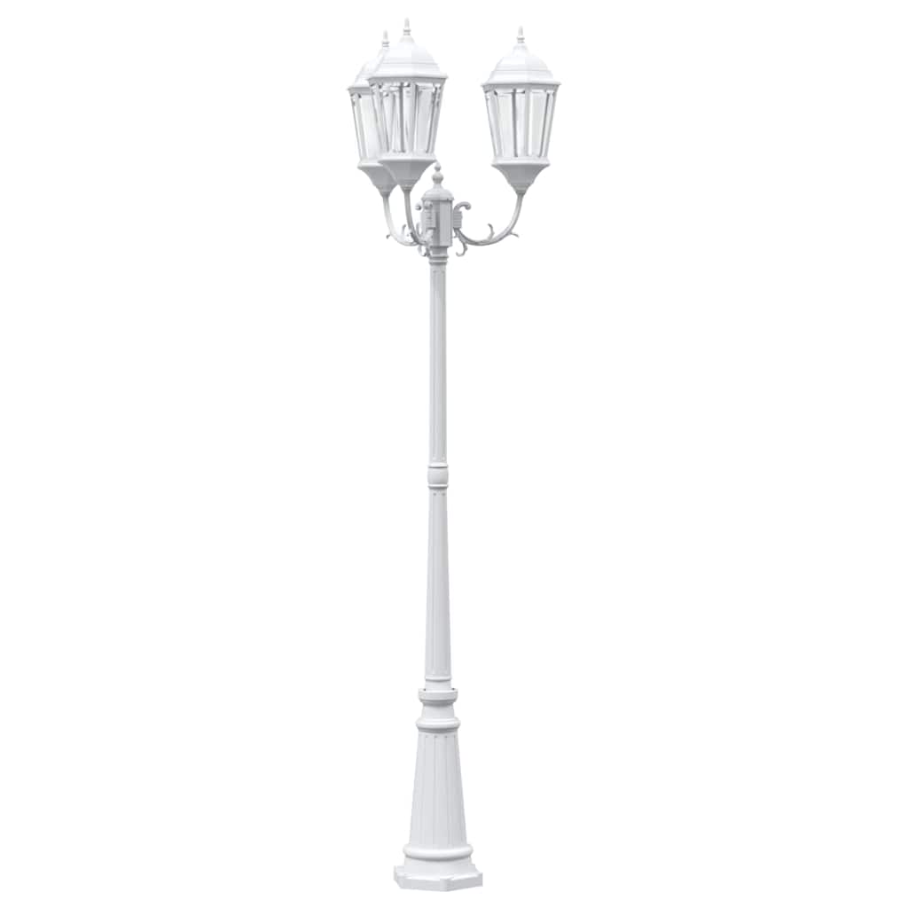 vidaXL Garden Light 61 x 53 x 235 cm Aluminium and Glass - White