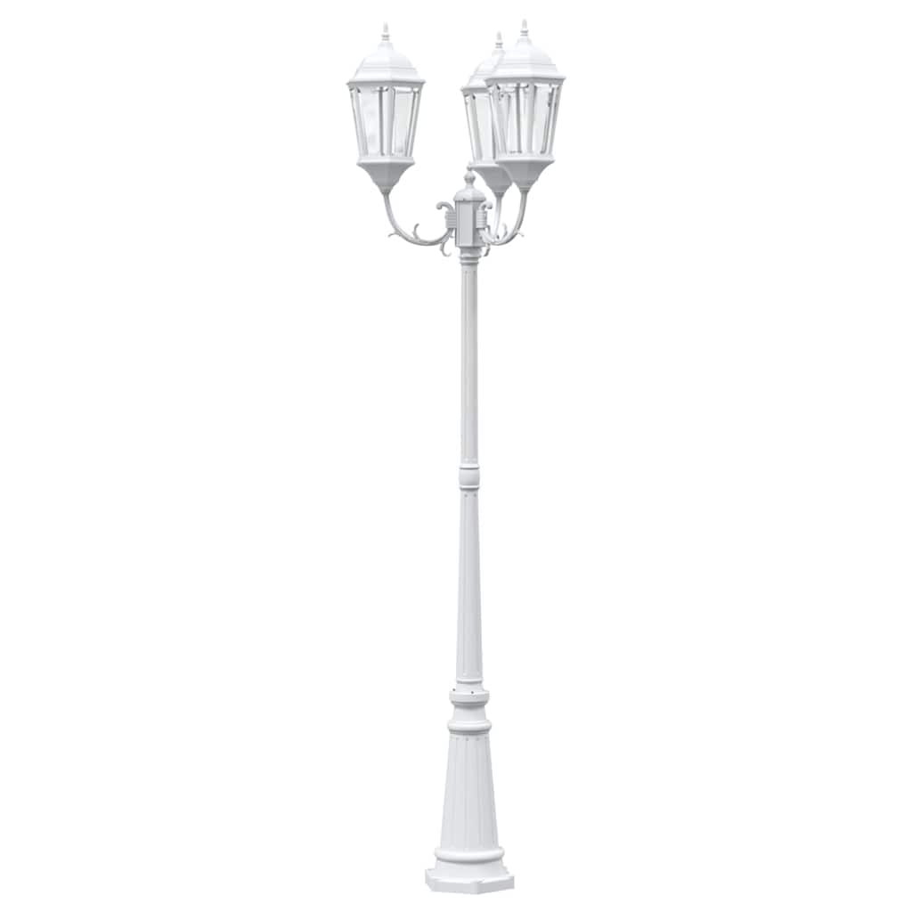 vidaXL Garden Light 61 x 53 x 235 cm Aluminium and Glass - White