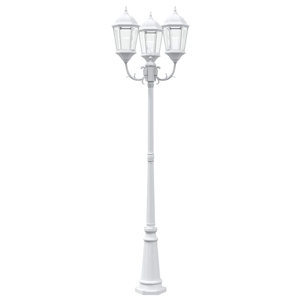 vidaXL Garden Light 61 x 53 x 235 cm Aluminium and Glass - White