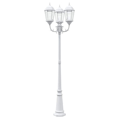 vidaXL Garden Light 61 x 53 x 235 cm Aluminium and Glass - White