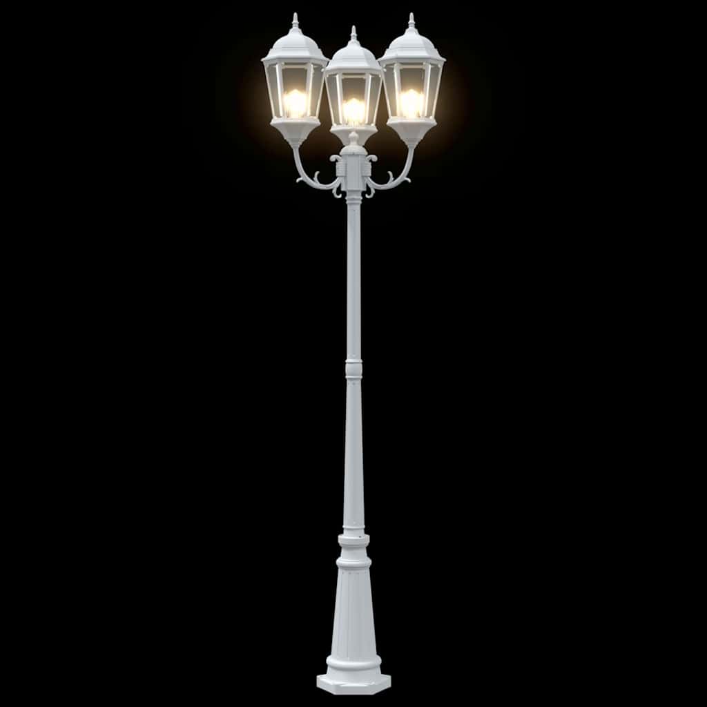 vidaXL Garden Light 61 x 53 x 235 cm Aluminium and Glass - White
