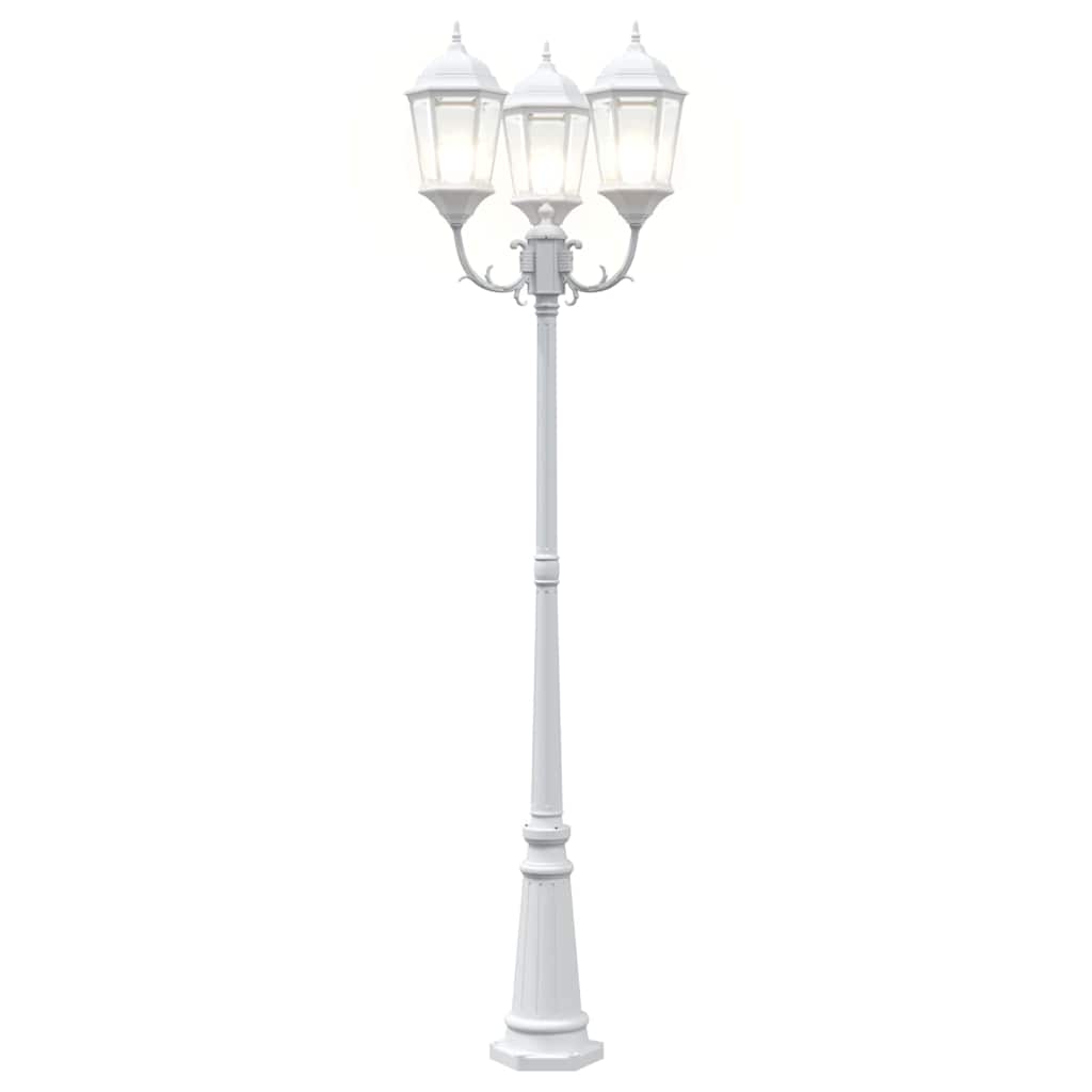 vidaXL Garden Light 61 x 53 x 235 cm Aluminium and Glass - White