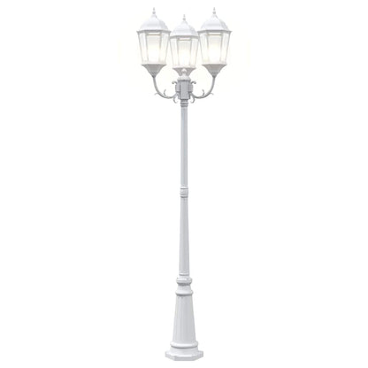 vidaXL Garden Light 61 x 53 x 235 cm Aluminium and Glass - White