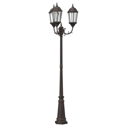 vidaXL Garden Light 61 x 53 x 235 cm Aluminium and Glass - Bronze