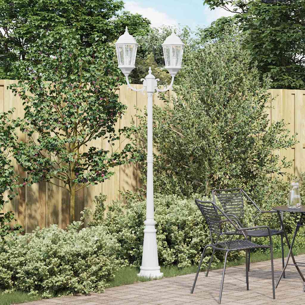 vidaXL Garden Light 68 x 20 x 235 cm Aluminium and Glass - White