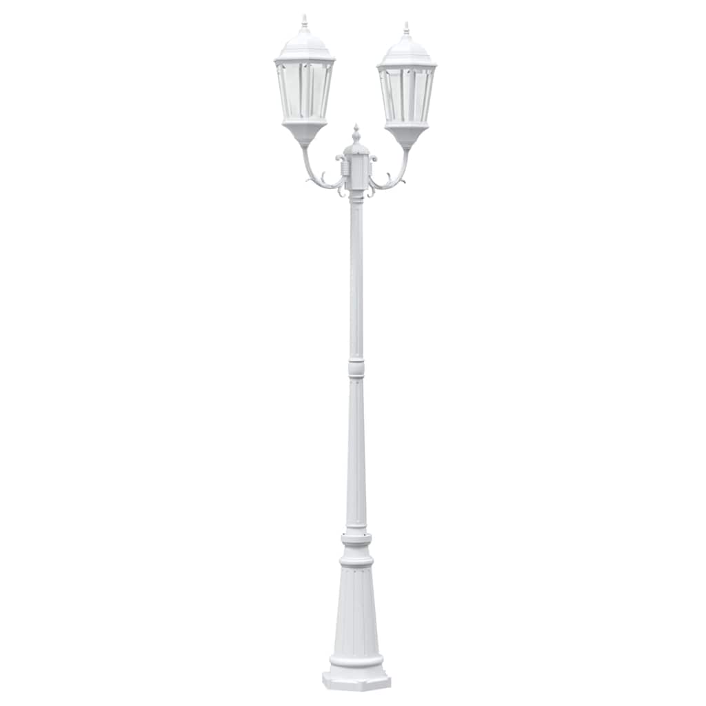 vidaXL Garden Light 68 x 20 x 235 cm Aluminium and Glass - White