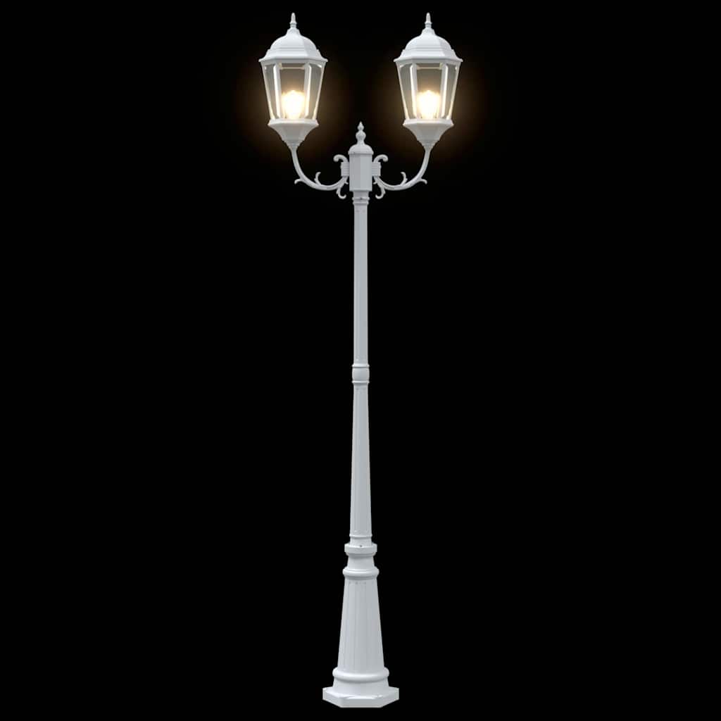 vidaXL Garden Light 68 x 20 x 235 cm Aluminium and Glass - White