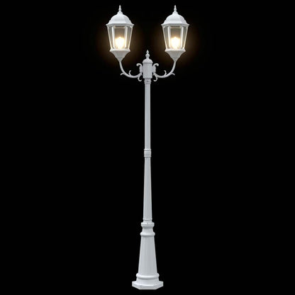 vidaXL Garden Light 68 x 20 x 235 cm Aluminium and Glass - White