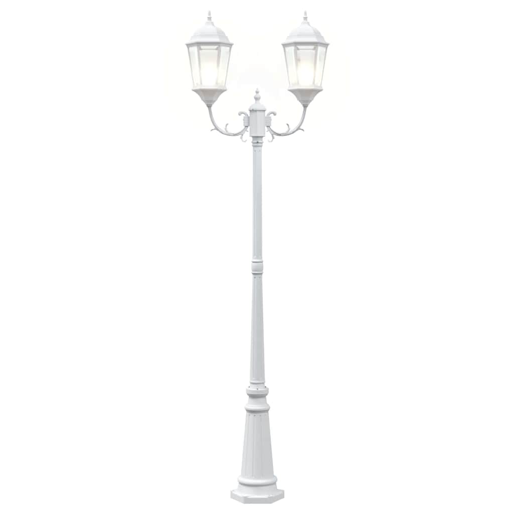 vidaXL Garden Light 68 x 20 x 235 cm Aluminium and Glass - White