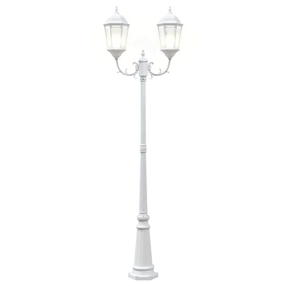 vidaXL Garden Light 68 x 20 x 235 cm Aluminium and Glass - White