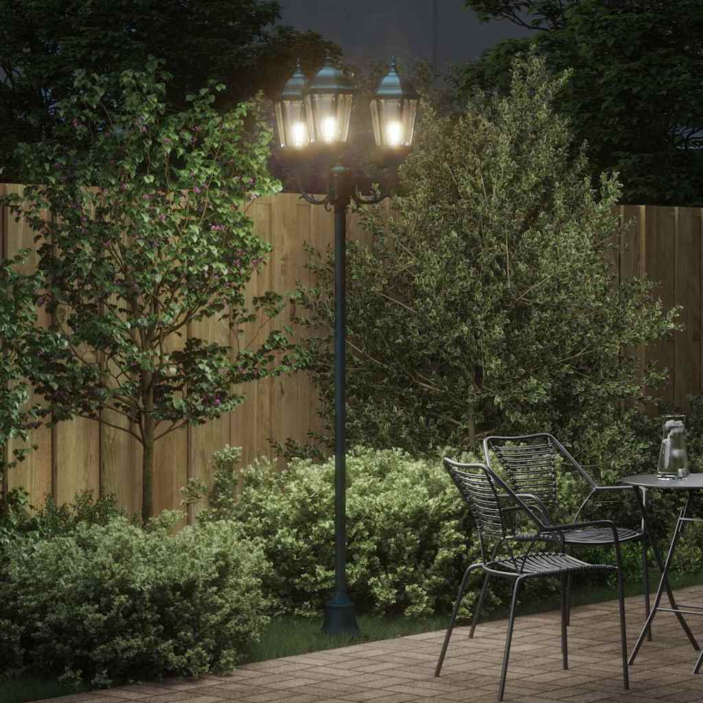 vidaXL Garden Light 57 x 49 x 241 cm Aluminium and Glass - Green