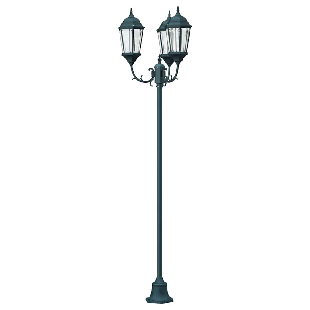 vidaXL Garden Light 57 x 49 x 241 cm Aluminium and Glass - Green