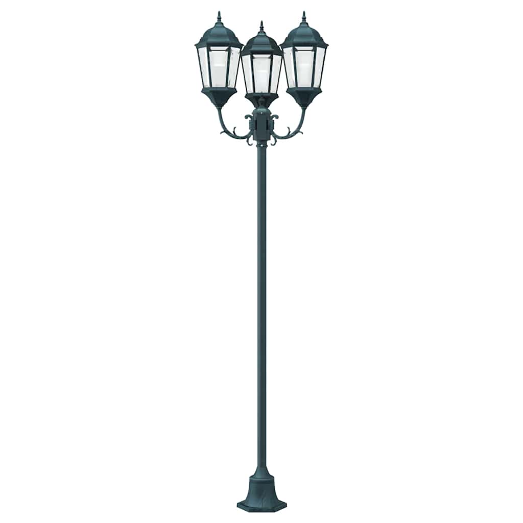 vidaXL Garden Light 57 x 49 x 241 cm Aluminium and Glass - Green