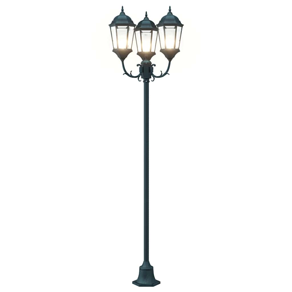 vidaXL Garden Light 57 x 49 x 241 cm Aluminium and Glass - Green