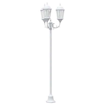 vidaXL Garden Light 57 x 49 x 241 cm Aluminium and Glass - White