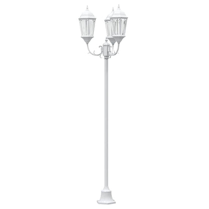 vidaXL Garden Light 57 x 49 x 241 cm Aluminium and Glass - White