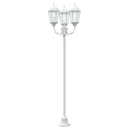 vidaXL Garden Light 57 x 49 x 241 cm Aluminium and Glass - White