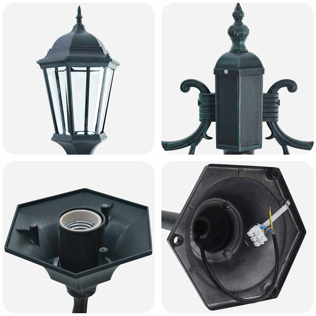 vidaXL Garden Light 68 x 20 x 235 cm Aluminium and Glass - Green