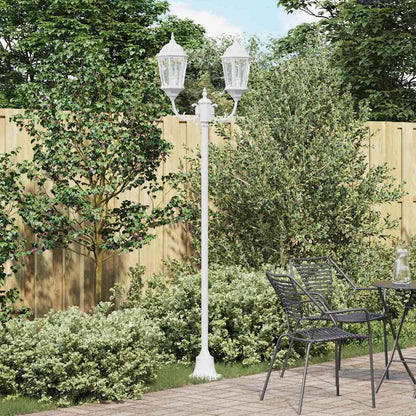 vidaXL Garden Light 68 x 20 x 235 cm Aluminium and Glass - White - 54741