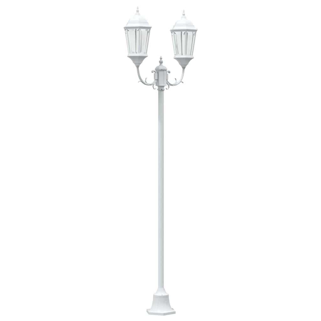 vidaXL Garden Light 68 x 20 x 235 cm Aluminium and Glass - White - 54741