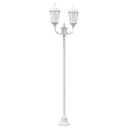 vidaXL Garden Light 68 x 20 x 235 cm Aluminium and Glass - White - 54741