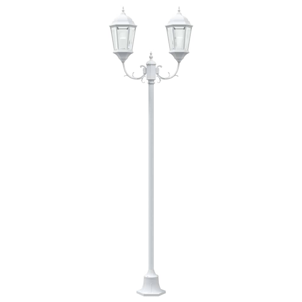 vidaXL Garden Light 68 x 20 x 235 cm Aluminium and Glass - White - 54741