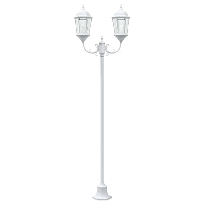 vidaXL Garden Light 68 x 20 x 235 cm Aluminium and Glass - White - 54741