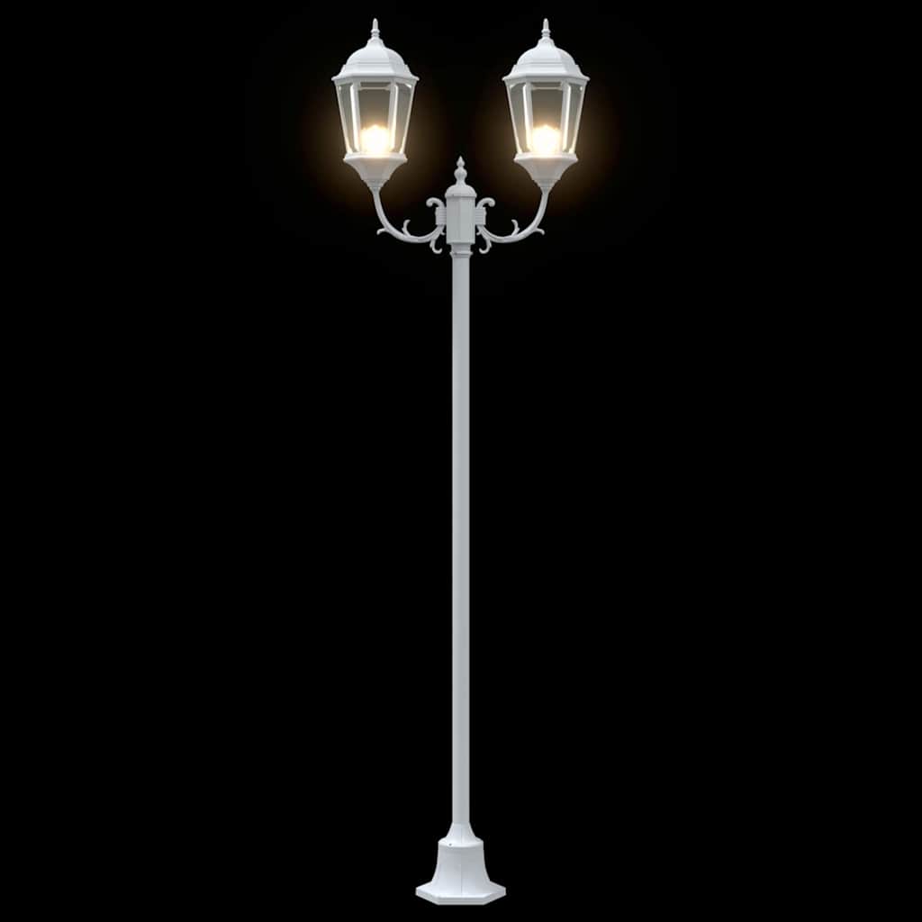 vidaXL Garden Light 68 x 20 x 235 cm Aluminium and Glass - White - 54741