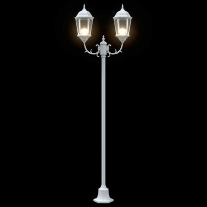 vidaXL Garden Light 68 x 20 x 235 cm Aluminium and Glass - White - 54741