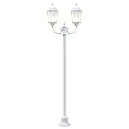 vidaXL Garden Light 68 x 20 x 235 cm Aluminium and Glass - White - 54741