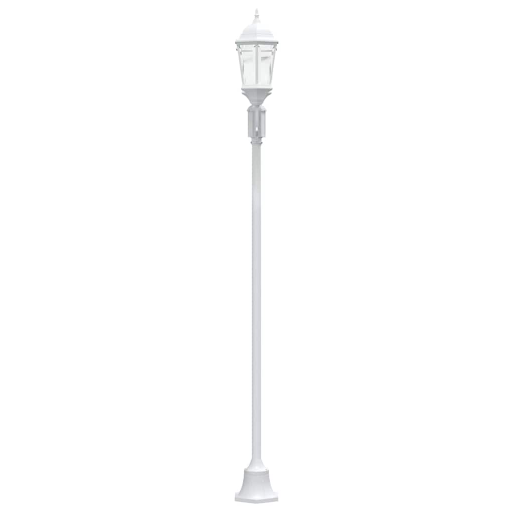 vidaXL Garden Light 68 x 20 x 235 cm Aluminium and Glass - White - 54741