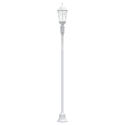 vidaXL Garden Light 68 x 20 x 235 cm Aluminium and Glass - White - 54741