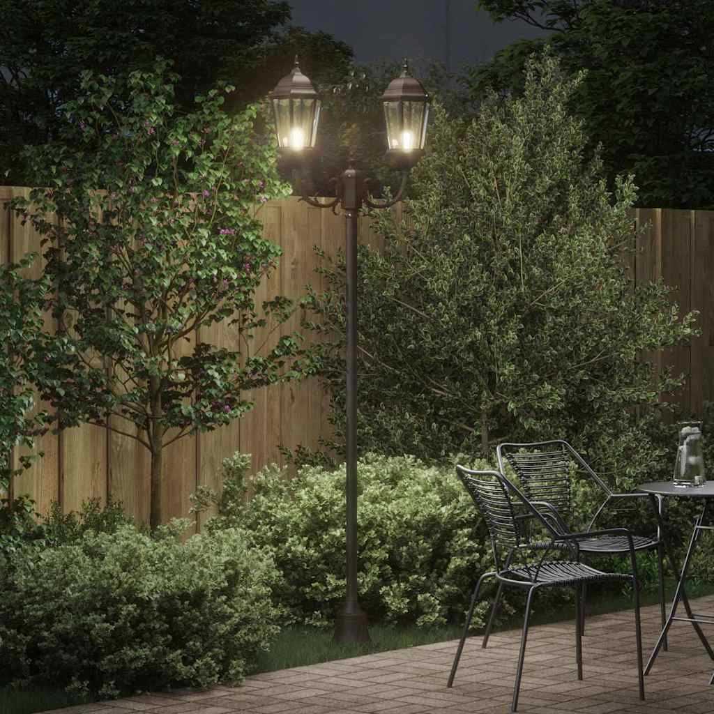 vidaXL Garden Light 68 x 20 x 235 cm Aluminium and Glass - Bronze - 54743
