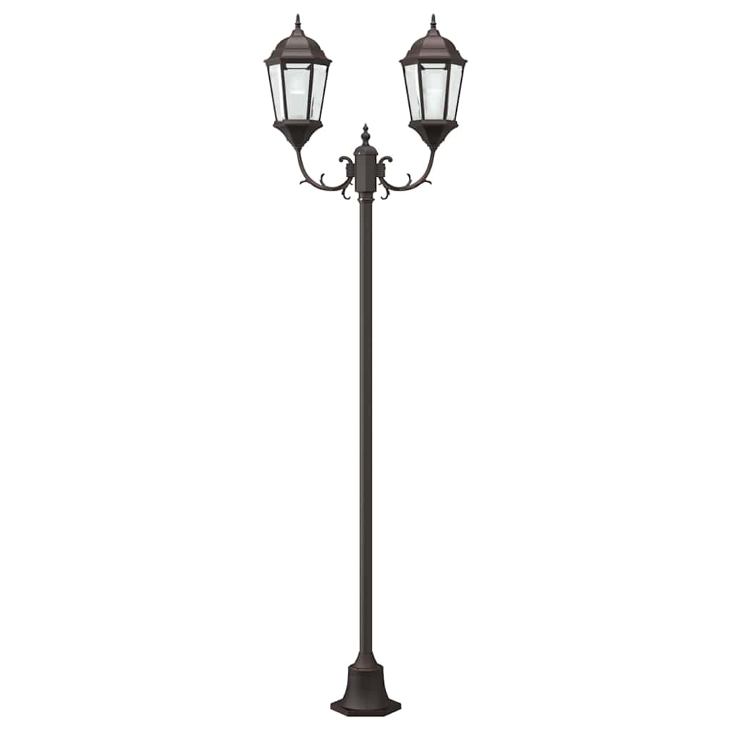 vidaXL Garden Light 68 x 20 x 235 cm Aluminium and Glass - Bronze - 54743