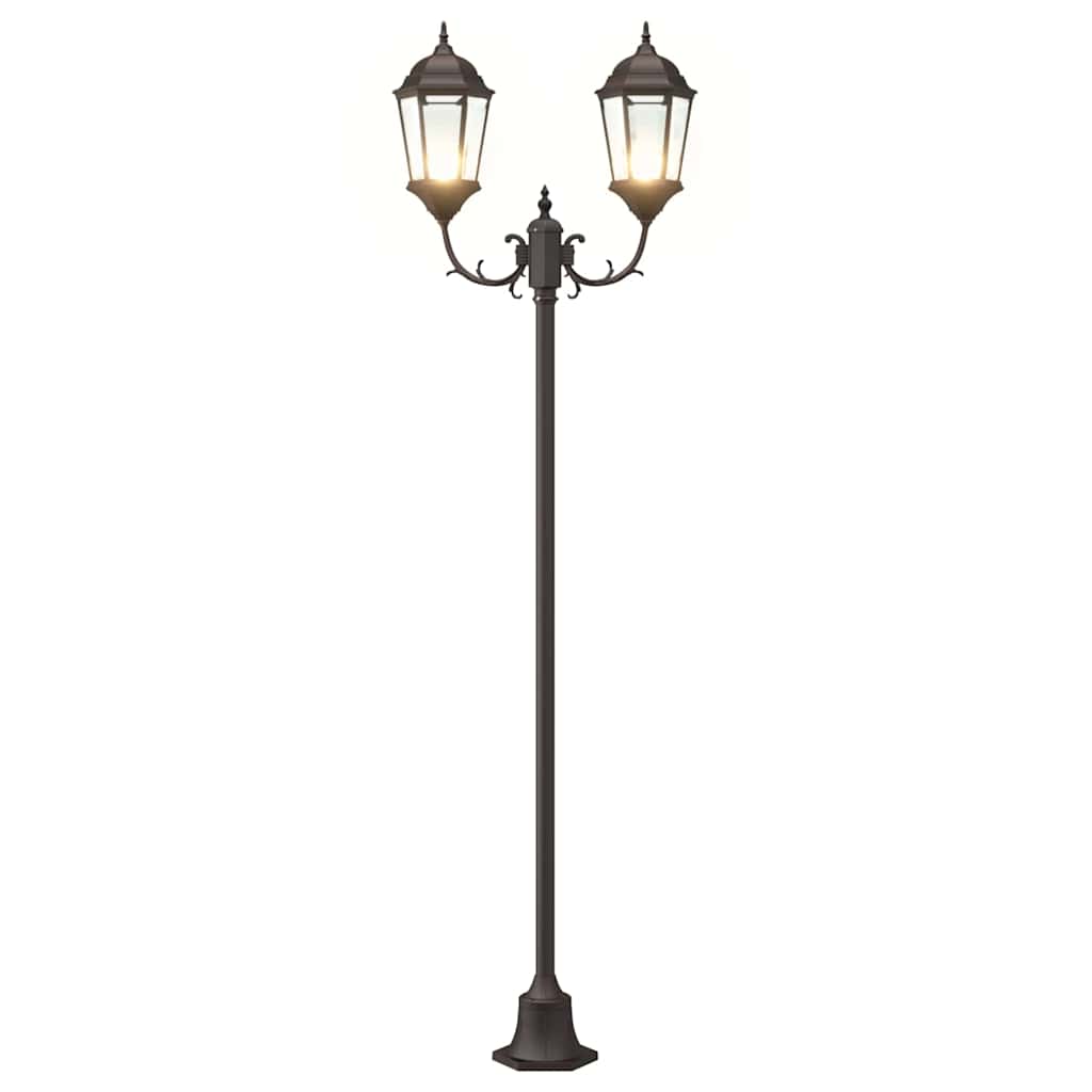 vidaXL Garden Light 68 x 20 x 235 cm Aluminium and Glass - Bronze - 54743