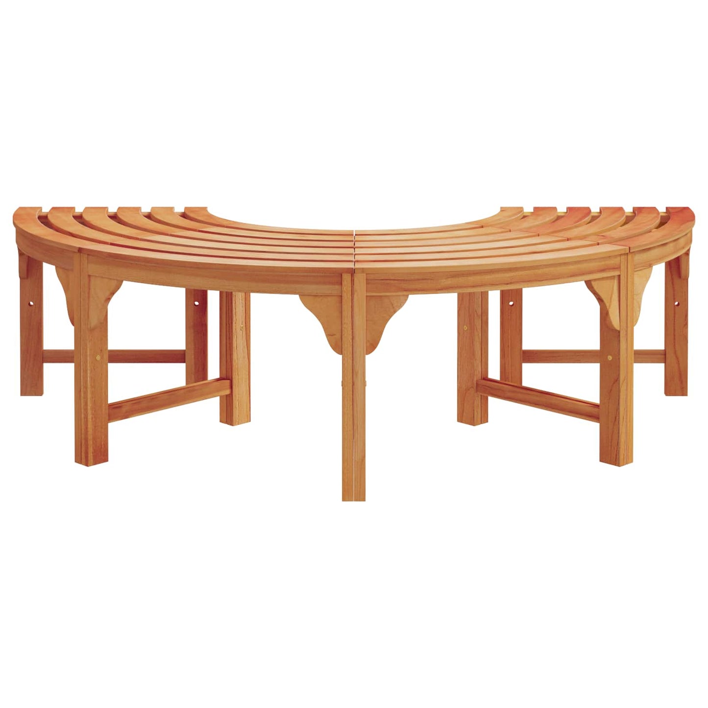 vidaXL Tree Bench Natural 160 x 80 x 45cm Solid Eucalyptus Wood - Brown