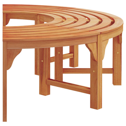 vidaXL Tree Bench Natural 160 x 80 x 45cm Solid Eucalyptus Wood - Brown