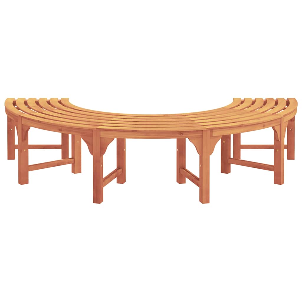 vidaXL Tree Bench 4-Seater 210 x 80 x 45 cm Solid Eucalyptus Wood - Brown