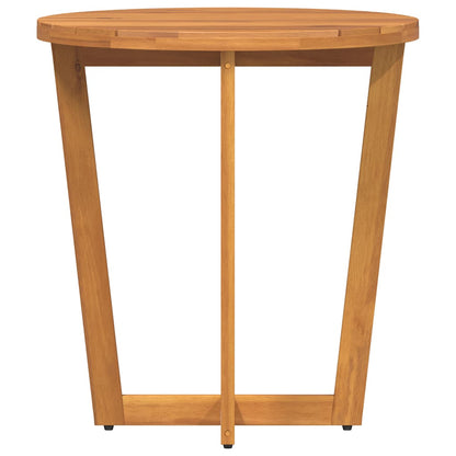 vidaXL Garden Side Table Round Ø70x75 cm Solid Wood Acacia - Brown