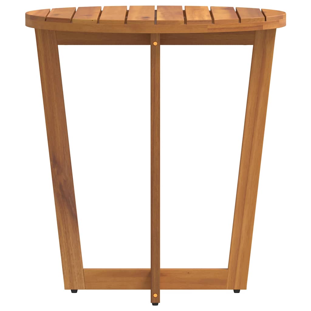 vidaXL Garden Side Table Round Ø70x75 cm Solid Wood Acacia - Brown