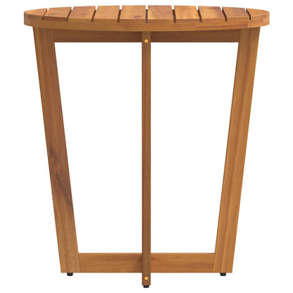 vidaXL Garden Side Table Round Ø70x75 cm Solid Wood Acacia - Brown