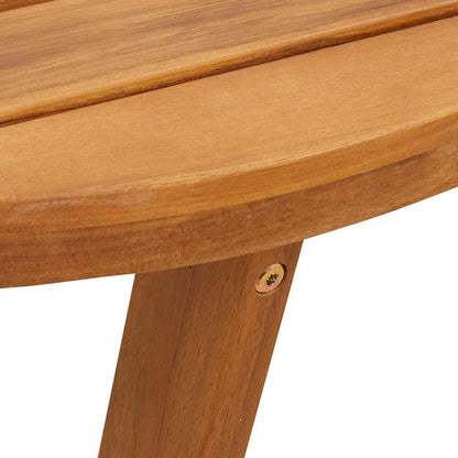 vidaXL Garden Side Table Round Ø70x75 cm Solid Wood Acacia - Brown